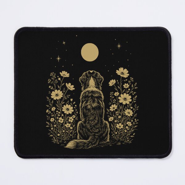 Item preview, Bernese Mountain Dog Moon Night Flower Minimalist Boho Dog Lover designed and sold by DoodleTortle.