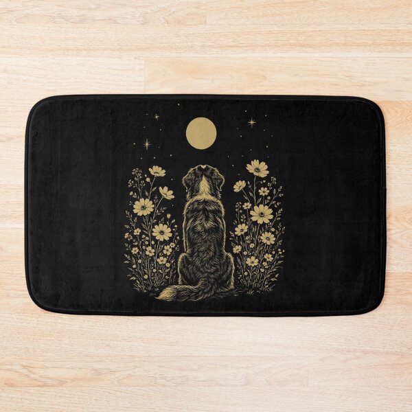 Item preview, Bernese Mountain Dog Moon Night Flower Minimalist Boho Dog Lover designed and sold by DoodleTortle.