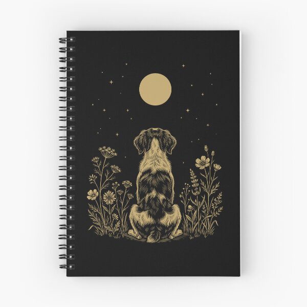 Item preview, Brittany Moon Night Flower Minimalist Boho Dog Lover designed and sold by DoodleTortle.