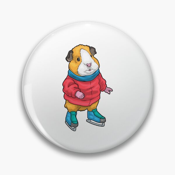 Artikelvorschau, Meerschweinchen Eislaufen Schlittschuhe Wintersport entworfen und verkauft von Snabdesign84.