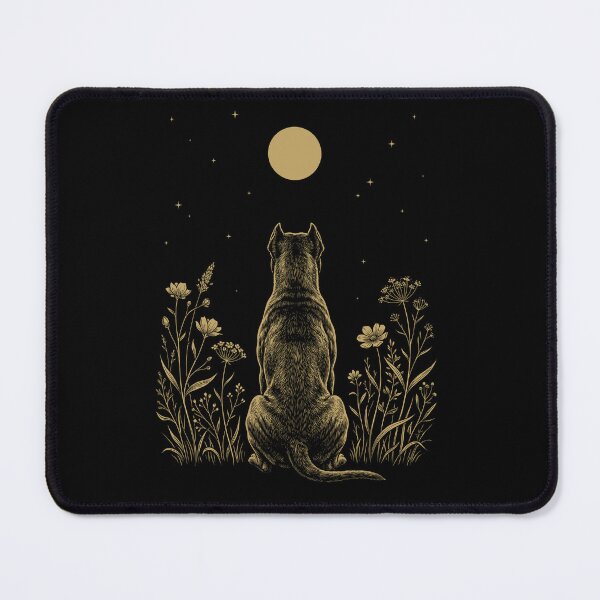 Item preview, Cane Corso Moon Night Flower Minimalist Boho Dog Lover designed and sold by DoodleTortle.
