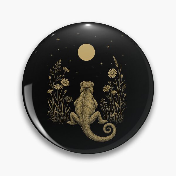 Item preview, Chameleon Moon Night Flower Minimalist Boho Lover designed and sold by DoodleTortle.