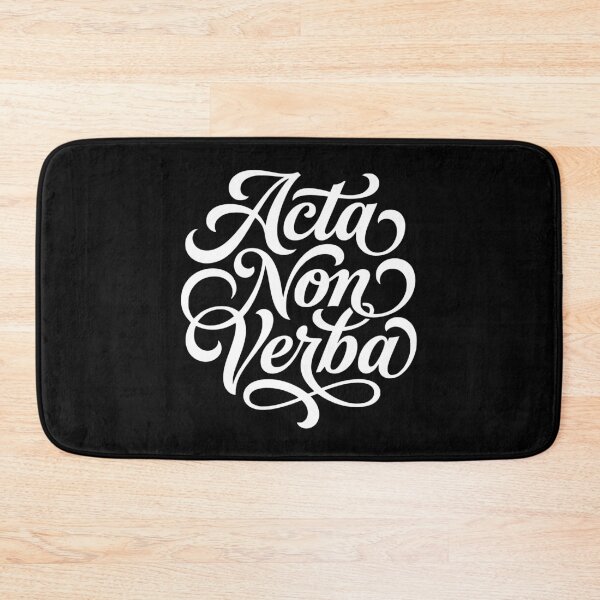 Item preview, Acta Non Verba Latin Actions Not Words Quote designed and sold by AntiqueImages.