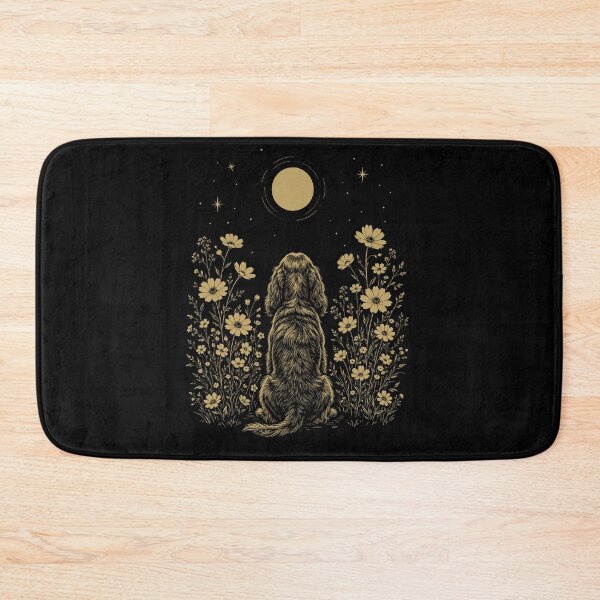 Item preview, Cocker Spaniel Moon Night Flower Minimalist Boho Dog Lover designed and sold by DoodleTortle.