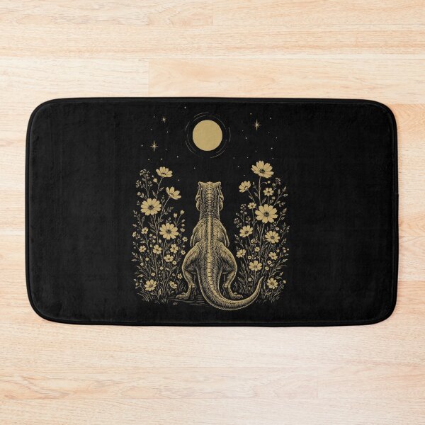 Item preview, Dinosaur Moon Night Flower Minimalist Boho Lover designed and sold by DoodleTortle.