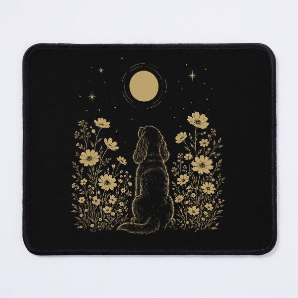 Item preview, English Springer Spaniel Moon Night Flower Minimalist Boho Dog Lover designed and sold by DoodleTortle.