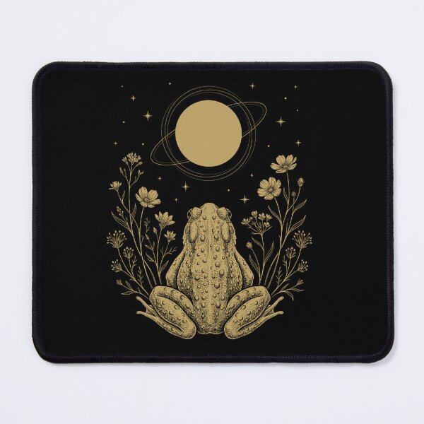 Item preview, Frog Moon Night Flower Minimalist Boho Lover designed and sold by DoodleTortle.