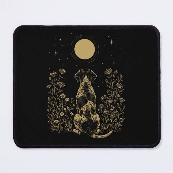 Item preview, German Shorthaired Pointer Moon Night Flower Minimalist Boho Dog Lover designed and sold by DoodleTortle.