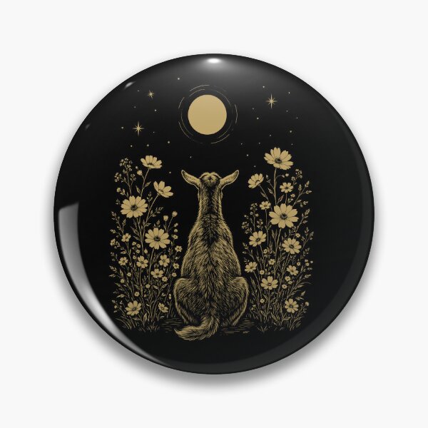Item preview, Goat Moon Night Flower Minimalist Boho Lover designed and sold by DoodleTortle.