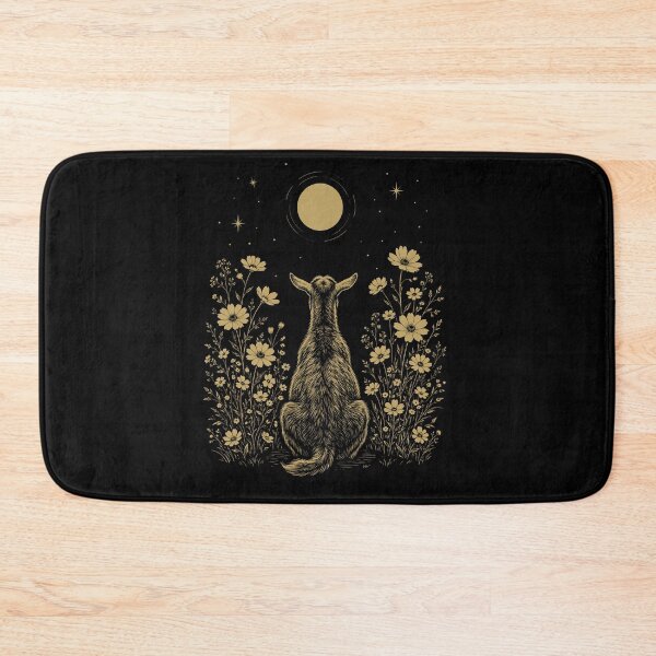 Item preview, Goat Moon Night Flower Minimalist Boho Lover designed and sold by DoodleTortle.