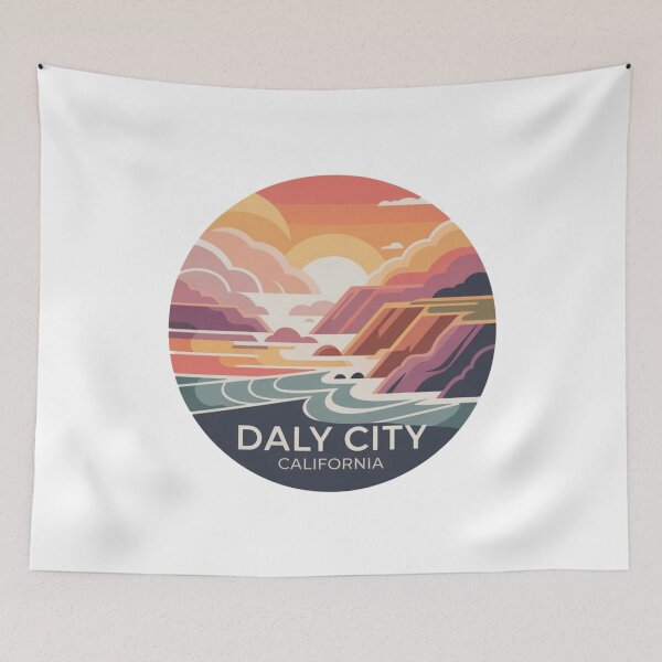Item preview, Daly City California: Warm Gradient Ocean Scene designed and sold by CircinusStore.