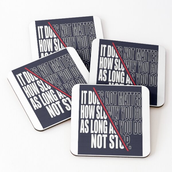 Item preview, Progress Over Speed - Confucius Quote designed and sold by "Positive Vibes & Daily Lifestyle".