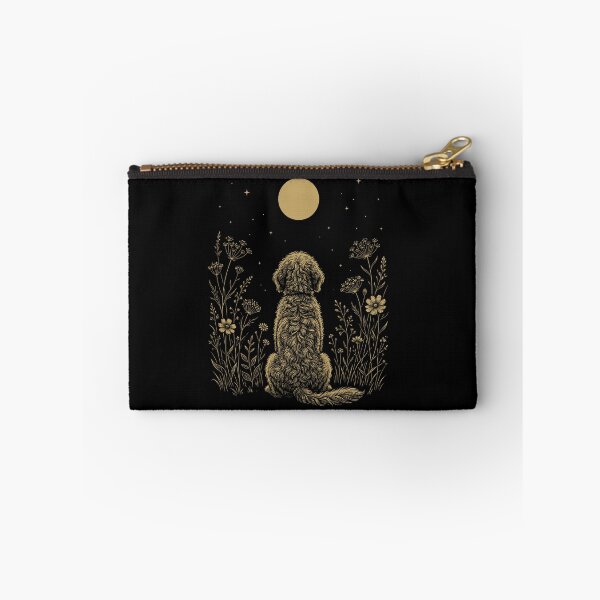 Item preview, Goldendoodle Moon Night Flower Minimalist Boho Dog Lover designed and sold by DoodleTortle.