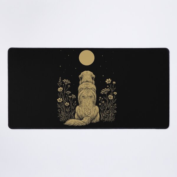 Item preview, Great Pyrenees Moon Night Flower Minimalist Boho Dog Lover designed and sold by DoodleTortle.