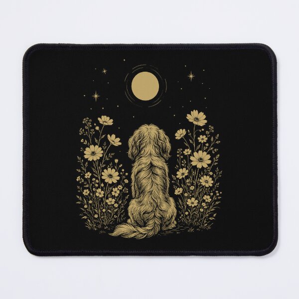 Item preview, Havanese Moon Night Flower Minimalist Boho Dog Lover designed and sold by DoodleTortle.