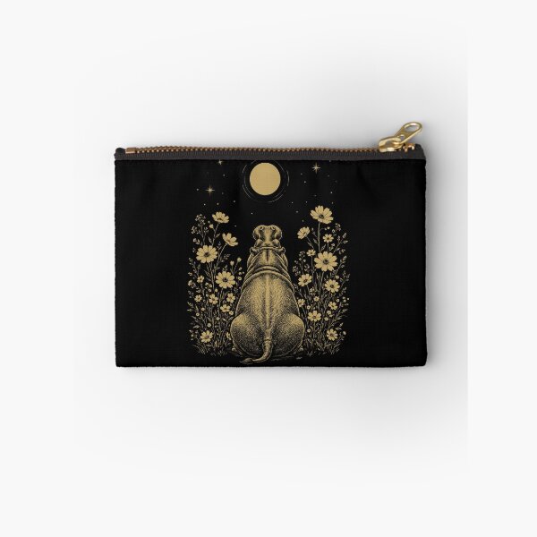Item preview, Hippo Moon Night Flower Minimalist Boho Lover designed and sold by DoodleTortle.