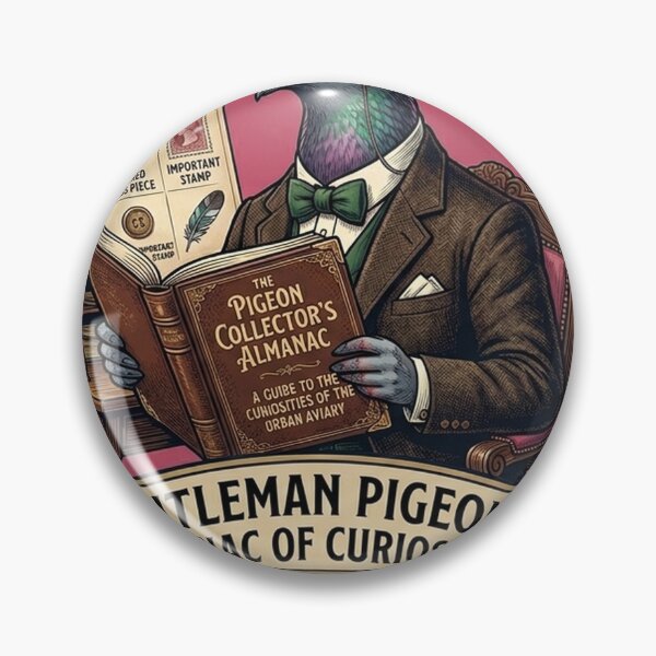 Item preview, Gentleman Pigeon's Almanac of Curiosities - Dark Academia Vintage Art designed and sold by MCUL.