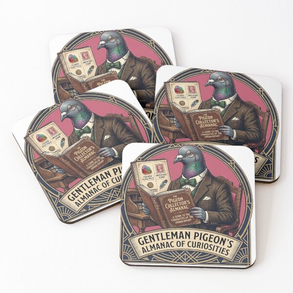 Item preview, Gentleman Pigeon's Almanac of Curiosities - Dark Academia Vintage Art designed and sold by MCUL.