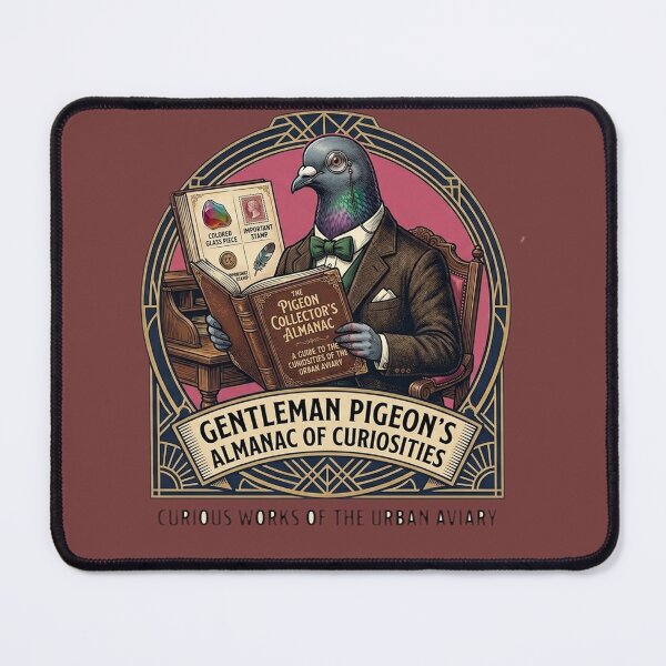 Item preview, Gentleman Pigeon's Almanac of Curiosities - Dark Academia Vintage Art designed and sold by MCUL.