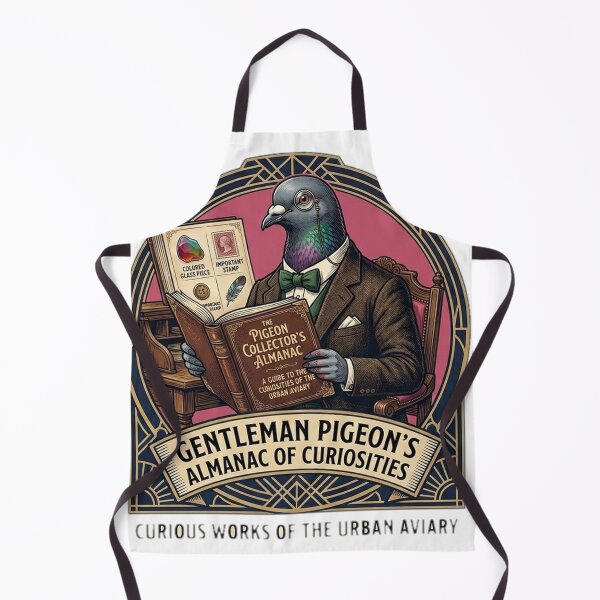 Item preview, Gentleman Pigeon's Almanac of Curiosities - Dark Academia Vintage Art designed and sold by MCUL.