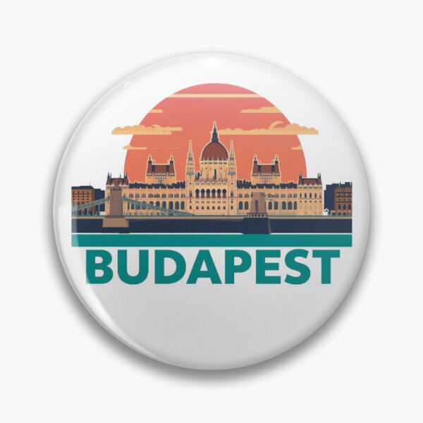 Item preview, Budapest Sunset Vibes T-Shirt – Colorful Travel City Design designed and sold by Mind-Echo.