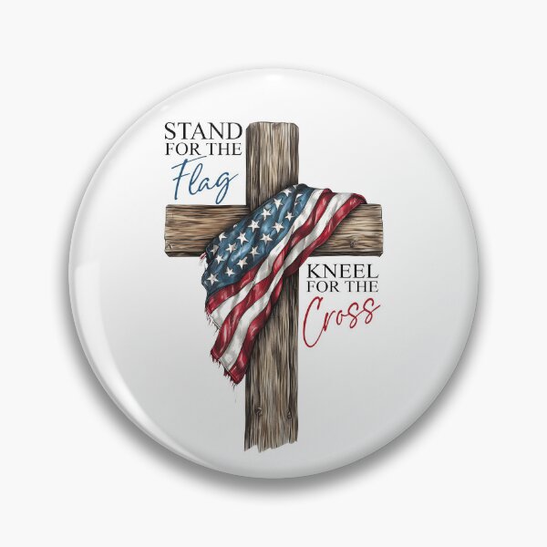 Item preview, Stand For The Flag I Kneel For The Cross designed and sold by iMojira.