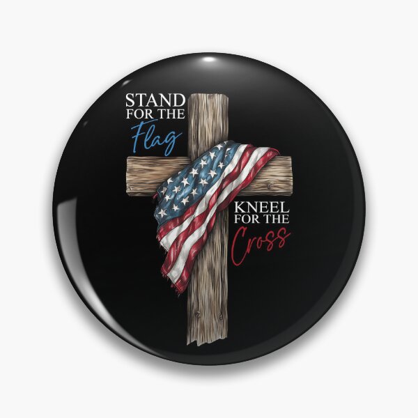 Item preview, Stand For The Flag I Kneel For The Cross designed and sold by iMojira.