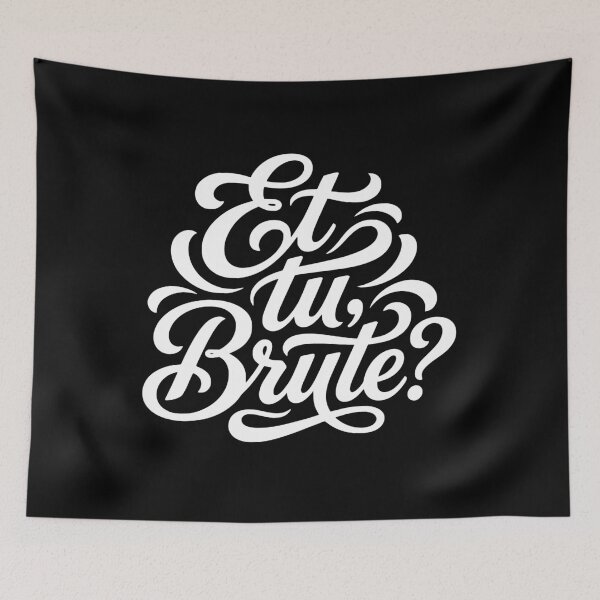 Item preview, Et tu, Brute Latin Quote Ancient Rome History designed and sold by AntiqueImages.
