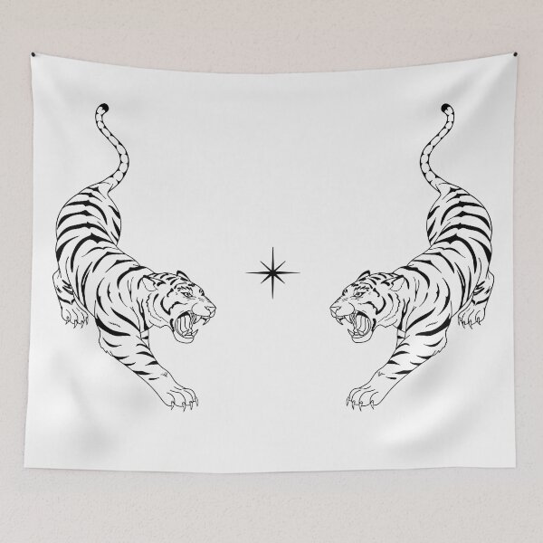 Item preview, Tattoo tigers designed and sold by Kronicallyonline.
