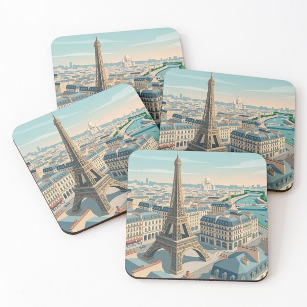Item preview, Parisian Elegance: Panoramic Vector Skyline designed and sold by HendAhabib.