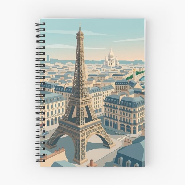 Item preview, Parisian Elegance: Panoramic Vector Skyline designed and sold by HendAhabib.