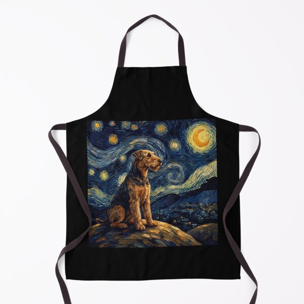 Item preview, Airedale Terrier Starry Night Van Gogh Art Dog Lover designed and sold by TerryConnells.