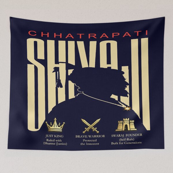 Item preview, Chhatrapati Shivaji Maharaj Minimal Warrior Poster designed and sold by LeelaWorks.org.