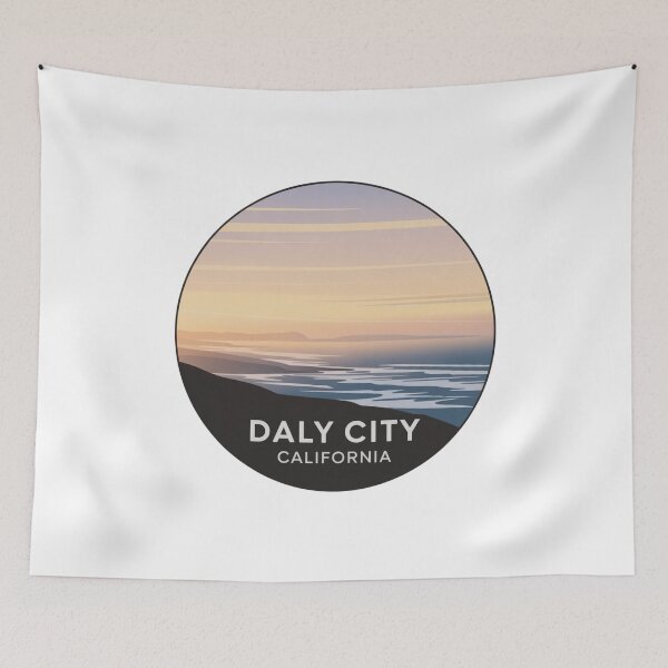 Item preview, Daly City California: Minimal Coastal Circle Art designed and sold by CircinusStore.