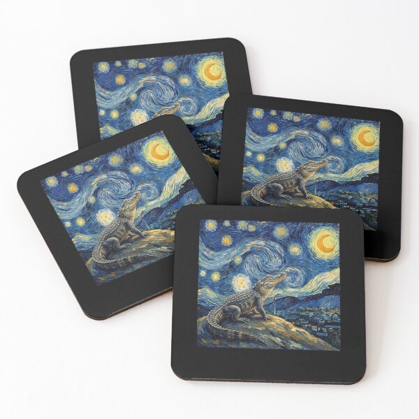 Item preview, Alligator Starry Night Van Gogh Art Lover designed and sold by TerryConnells.