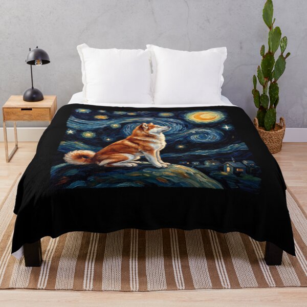 Item preview, Akita Starry Night Van Gogh Art Dog Lover designed and sold by TerryConnells.
