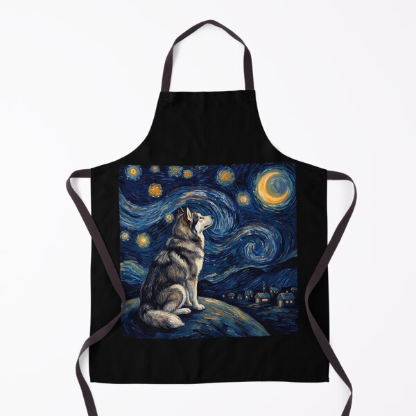 Item preview, Alaskan Malamute Starry Night Van Gogh Art Dog Lover designed and sold by TerryConnells.