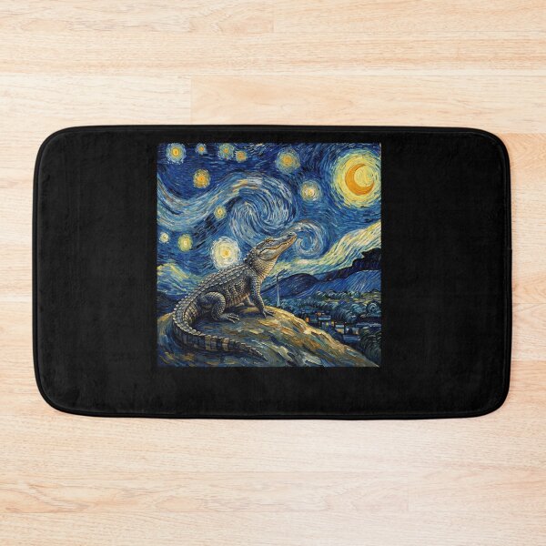 Item preview, Alligator Starry Night Van Gogh Art Lover designed and sold by TerryConnells.