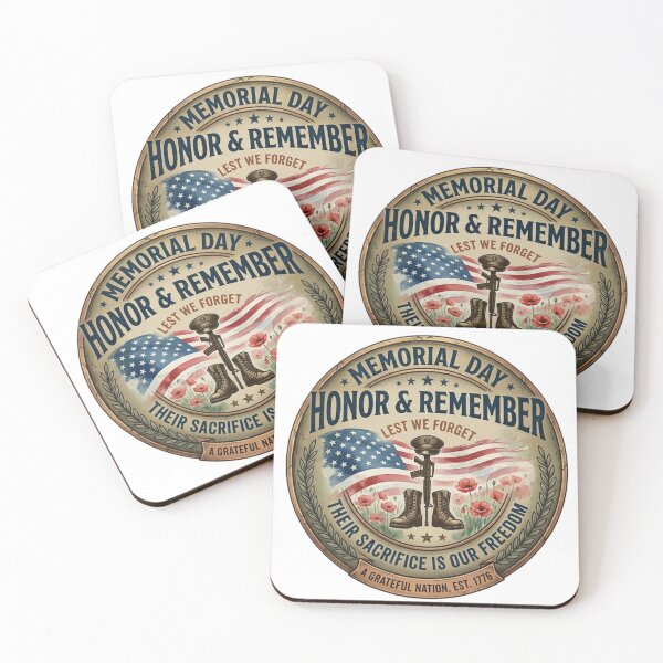 Item preview, Memorial Day Honor and Remember | Vintage Patriotic Military Tribute designed and sold by Wear Sculpt.