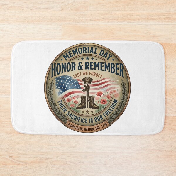 Item preview, Memorial Day Honor and Remember | Vintage Patriotic Military Tribute designed and sold by Wear Sculpt.