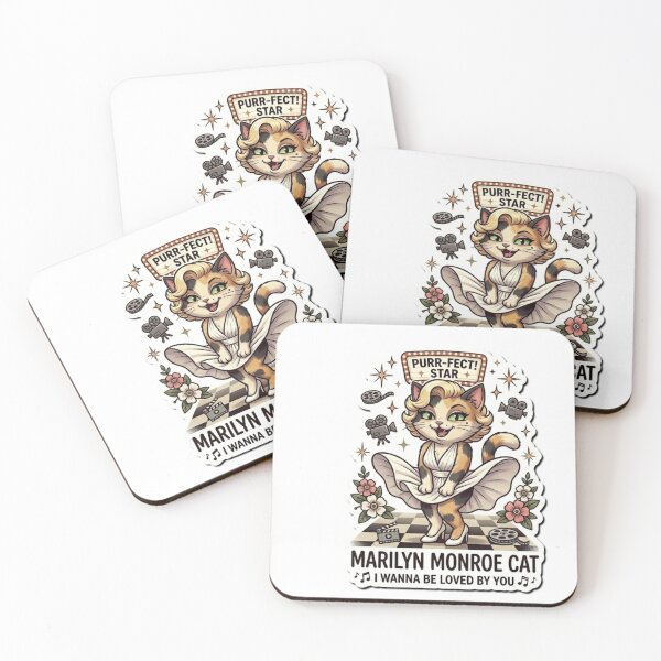 Item preview, Iconic Hollywood Star Marilyn Monroe Cat designed and sold by Purely Art Shop.