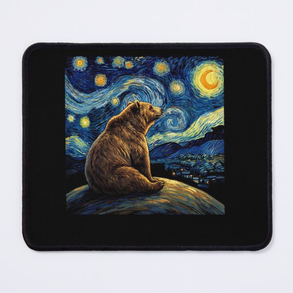 Item preview, Bear Starry Night Van Gogh Art Lover designed and sold by TerryConnells.