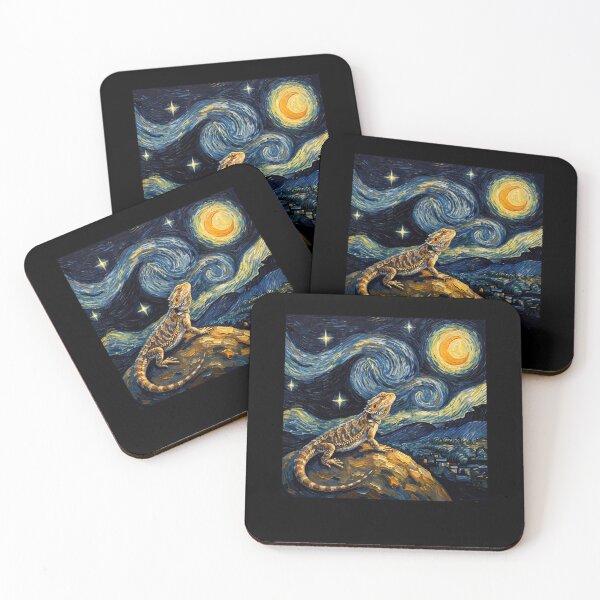 Item preview, Bearded Dragon Starry Night Van Gogh Art Lover designed and sold by TerryConnells.