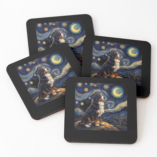 Item preview, Bernese Mountain Dog Starry Night Van Gogh Art Dog Lover designed and sold by TerryConnells.