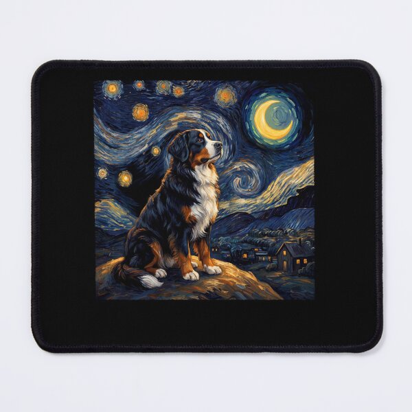 Item preview, Bernese Mountain Dog Starry Night Van Gogh Art Dog Lover designed and sold by TerryConnells.