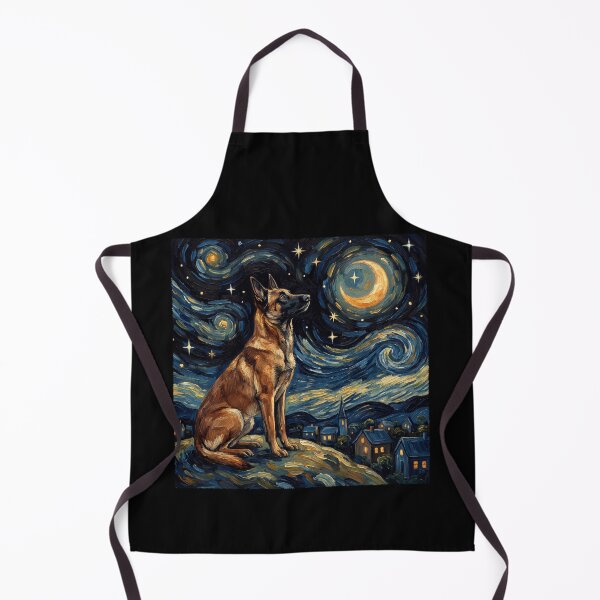 Item preview, Belgian Malinois Starry Night Van Gogh Art Dog Lover designed and sold by TerryConnells.