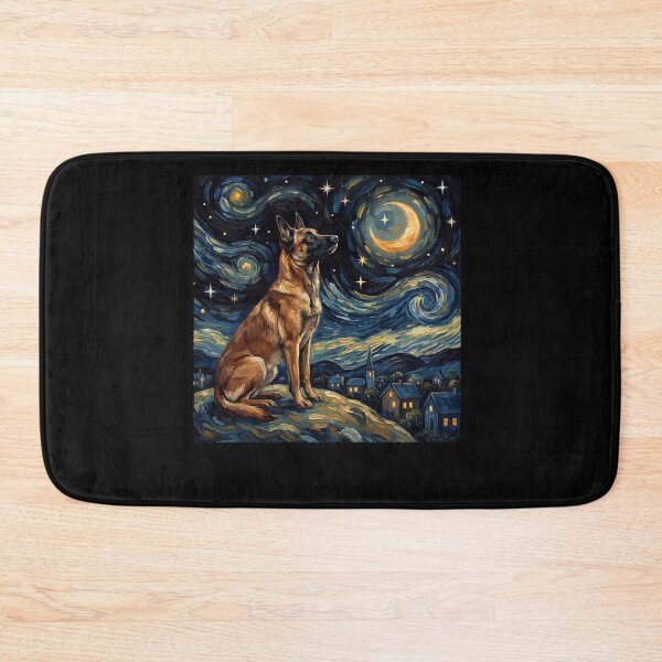 Item preview, Belgian Malinois Starry Night Van Gogh Art Dog Lover designed and sold by TerryConnells.