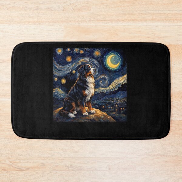 Item preview, Bernese Mountain Dog Starry Night Van Gogh Art Dog Lover designed and sold by TerryConnells.