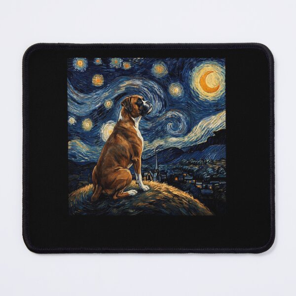Item preview, Boxer Dog Starry Night Van Gogh Art Dog Lover designed and sold by TerryConnells.