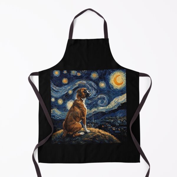 Item preview, Boxer Dog Starry Night Van Gogh Art Dog Lover designed and sold by TerryConnells.